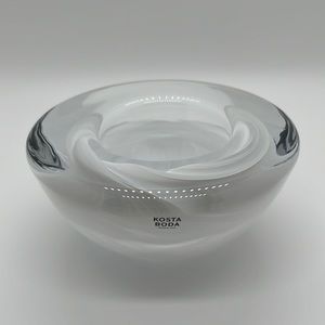 White Kosta Boda Atoll Votive